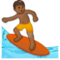 Person Surfing - Medium Black emoji on Samsung